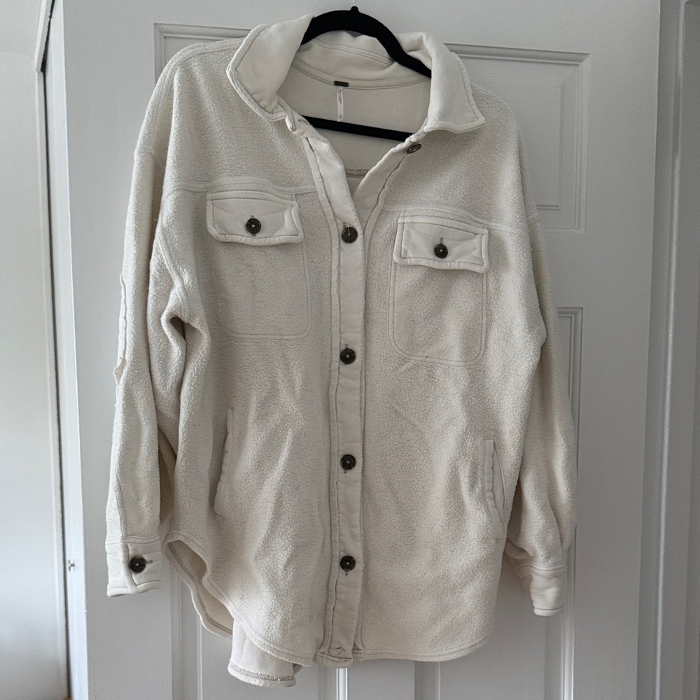Free People Off-White Shacket